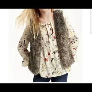 Old navy toddler faux fur vest